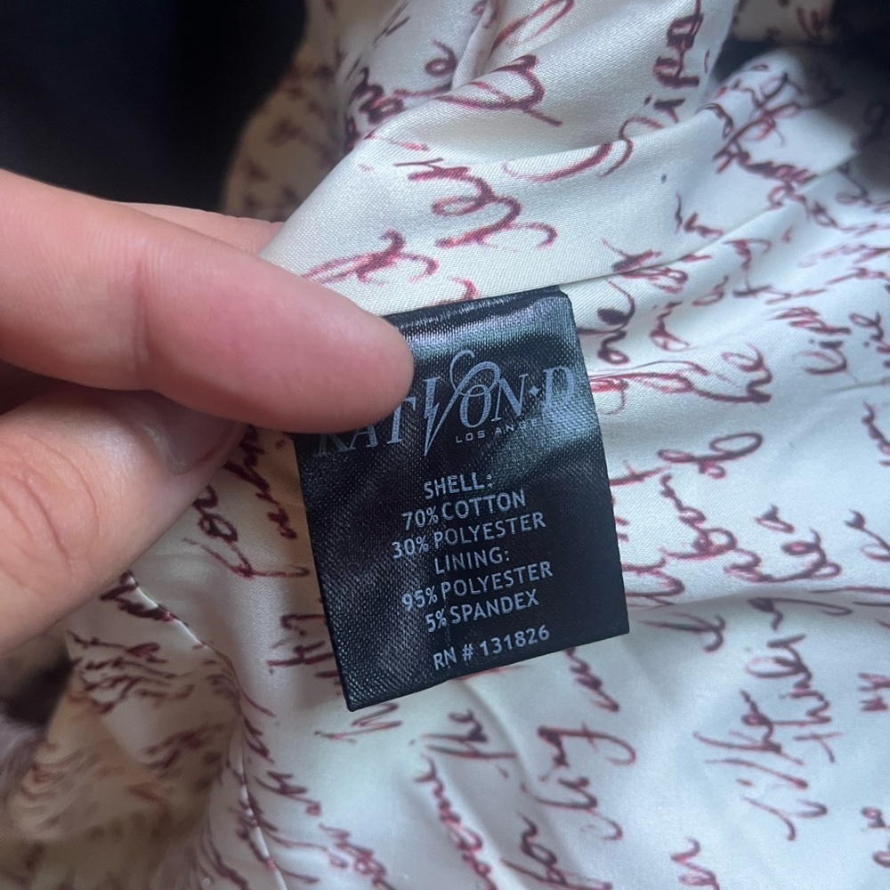 VTG 00’s / Y2K Kat Von D Los Angeles Women’s Trench Coat - Picture 9 of 9